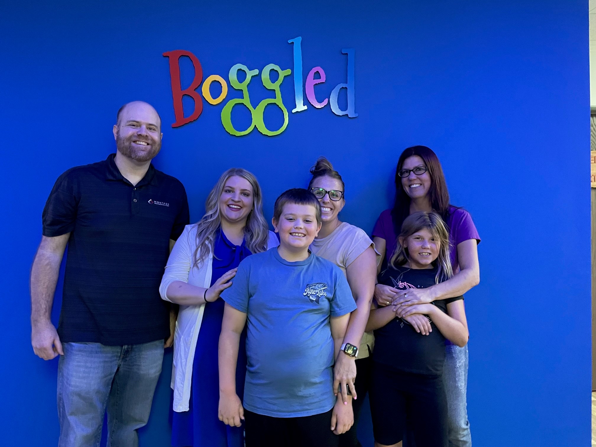 Family photo at Escape Room