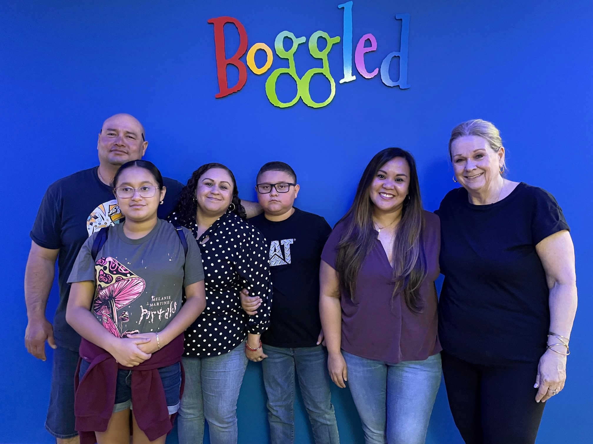 Family photo at Escape Room