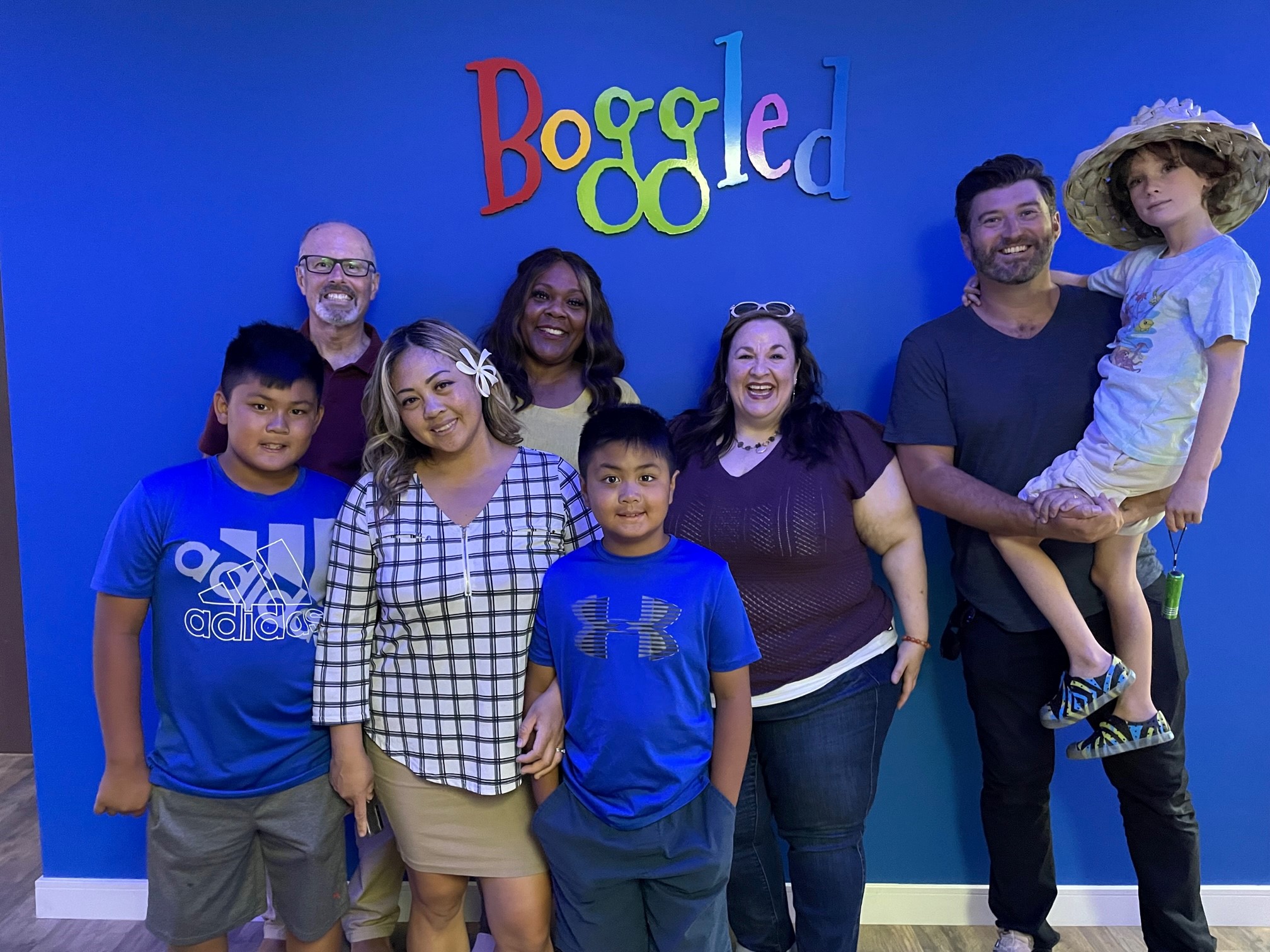 Family photo at Escape Room