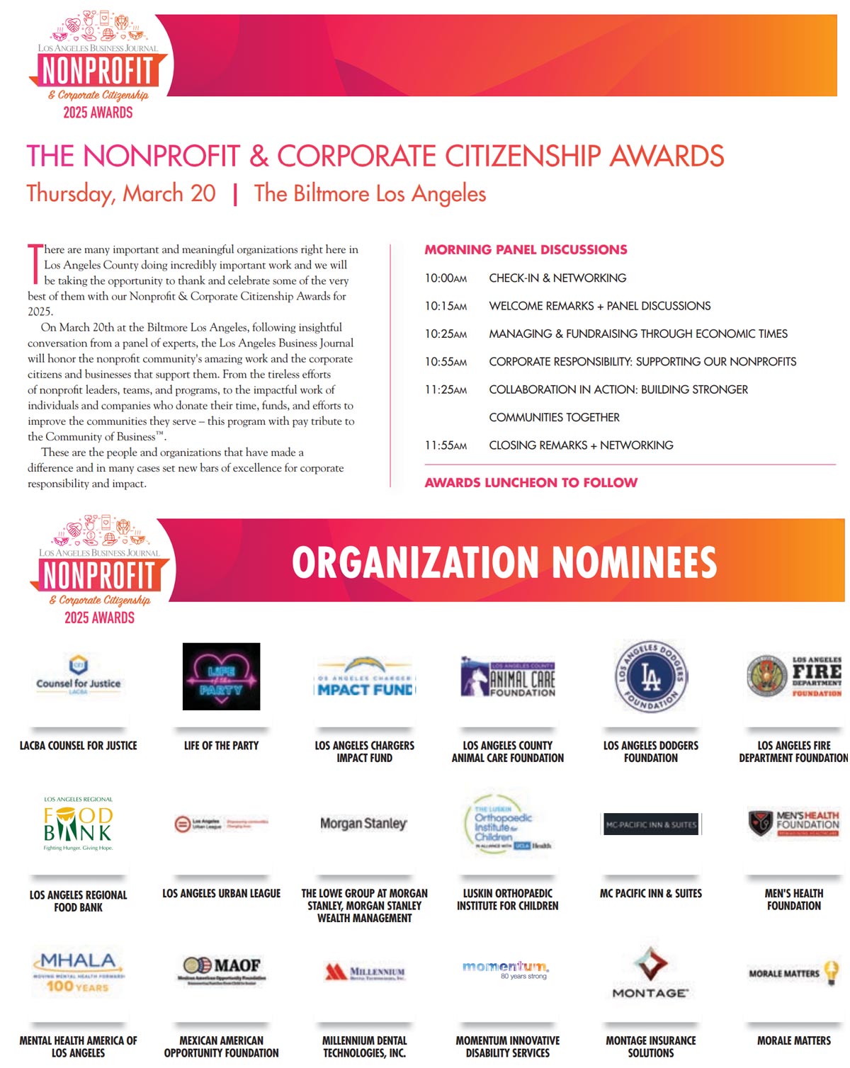Nonprofit & Corporate Citizenship Awards 2025 featured image